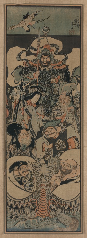 Sieben Glücksgötter von Utagawa Kuniyoshi