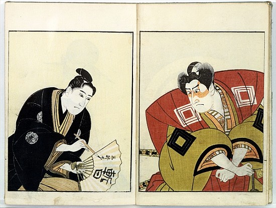 Portraits of Two Actors von Utagawa Toyokuni