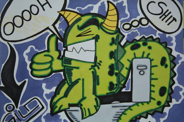Graffiti Dragon von Vadim Gild
