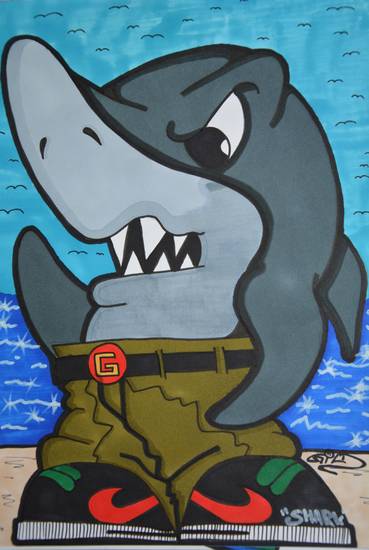 Graffiti Character Shark 2015