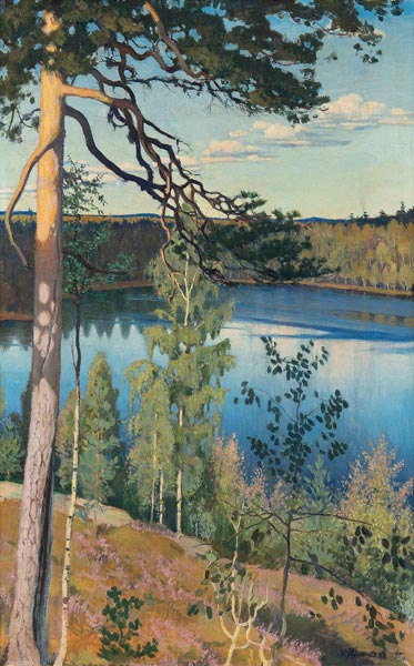 See in der Wildnis von Väinö Alfred Blomstedt