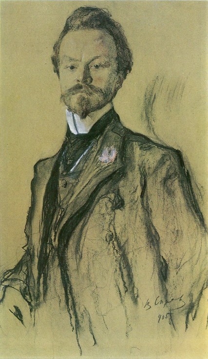 Bildnis des Dichters Konstantin Balmont von Valentin Alexandrowitsch Serow