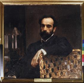 Porträt des Malers Isaak Lewitan (1861-1900) 1893