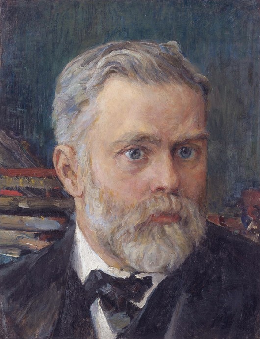 Porträt von Emanuel Nobel (1859-1932) von Valentin Alexandrowitsch Serow