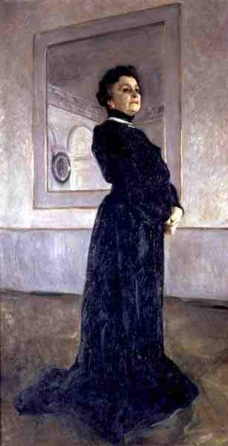 Portrait of Maria Nikolayevna Yermolova (1853-1928) von Valentin Alexandrowitsch Serow