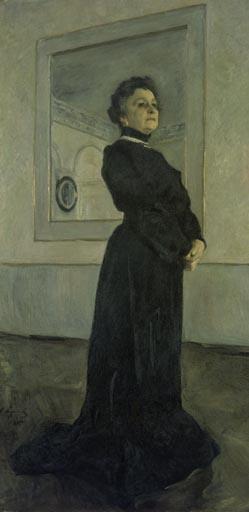 Portraet der Kuenstlerin Maria Nikolajewna Jermolowa 1905