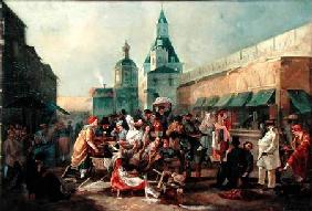 Refreshment Stall near the Chinese Wall in Moscow 1856