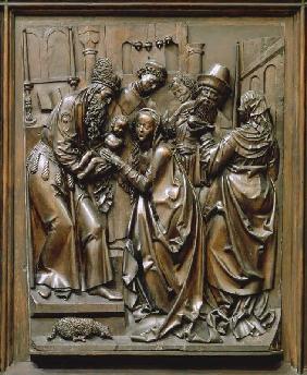 Der Bamberger Altar (rechtes unteres Seitenrelief): Die Darstellung im Tempel 1520-23