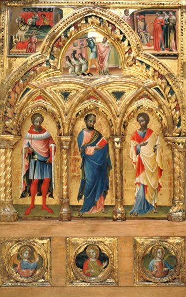 Drei Heilige von Veneziano Lorenzo