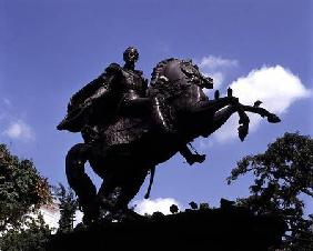 Monument to Simon Bolivar in the Plaza Bolivar