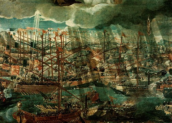 Allegory of the Battle of Lepanto (detail of 60381) von Veronese, Paolo (eigentl. Paolo Caliari)