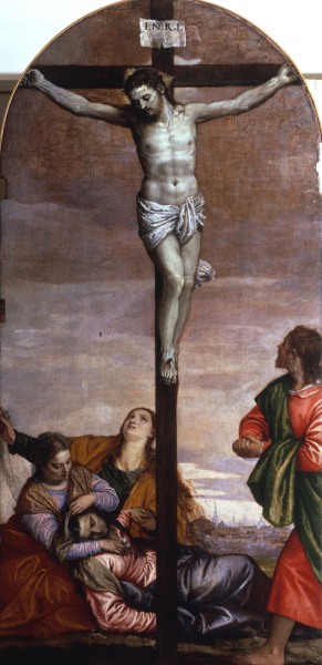 Veronese / Crucifixion / Paint./ C16th von Veronese, Paolo (eigentl. Paolo Caliari)