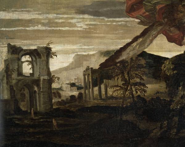 P.Veronese, Landscape with ruins von Veronese, Paolo (eigentl. Paolo Caliari)