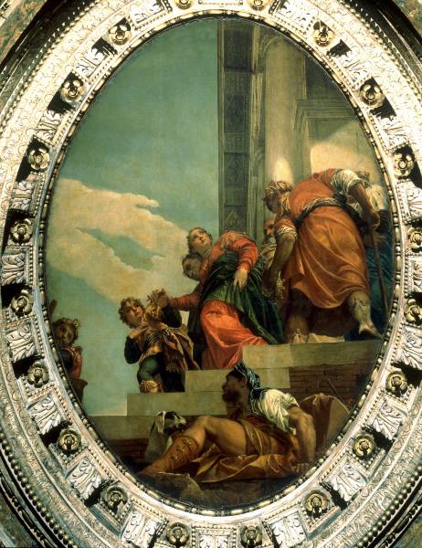 Banishment of Queen Vashti / Veronese von Veronese, Paolo (eigentl. Paolo Caliari)