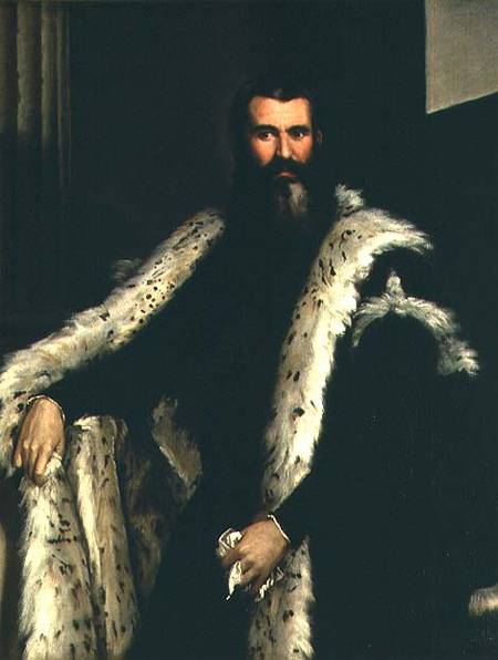 Portrait of a Man in a Fur Coat von Veronese, Paolo (eigentl. Paolo Caliari)