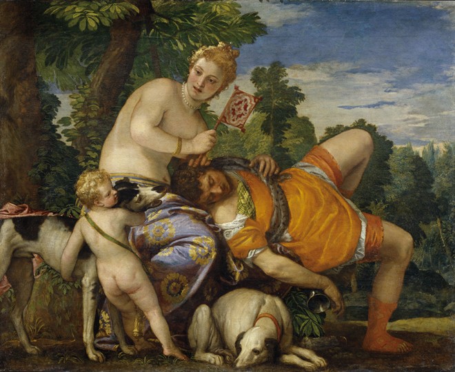 Venus und Adonis von Veronese, Paolo (eigentl. Paolo Caliari)