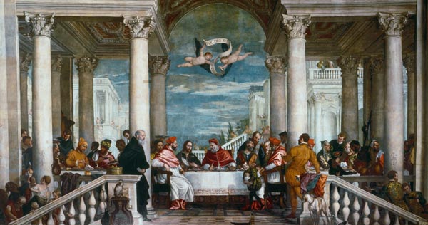 Banquet of Gregory th.Great von Veronese, Paolo (eigentl. Paolo Caliari)