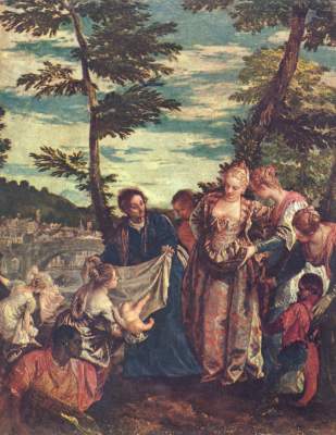 Errettung des Mosesknaben aus den Fluten des Nils von Veronese, Paolo (eigentl. Paolo Caliari)