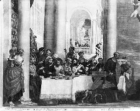 The Meal at the House of Simon the Pharisee, detail of the left hand side