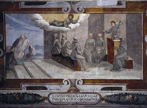 Der Heilige Franziskus erscheint den Bruedern in Arles von Vetralla Latium