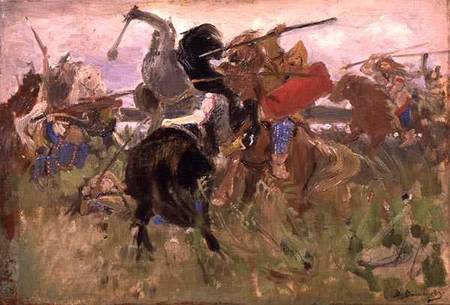 Battle between the Scythians and the Slavonians von Victor Mikhailovich Vasnetsov