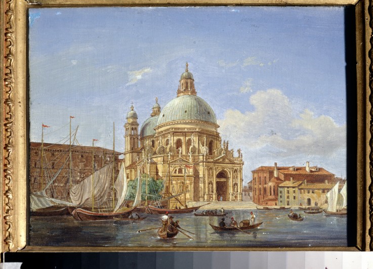 Ansichten von Venedig. Die Kirche Santa Maria della Salute von Victor Vincent Adam