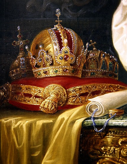 Detail from Franz Joseph I of Austria, c.1916 von Vienna Nedomansky Studio