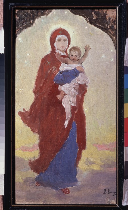 Madonna mit dem Kinde von Viktor Michailowitsch Wasnezow