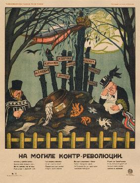 Auf dem Friedhof der Konterrevolution (Plakat) 1920