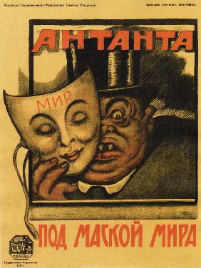 Die Entente unter der Friedensmaske (Plakat) 1920