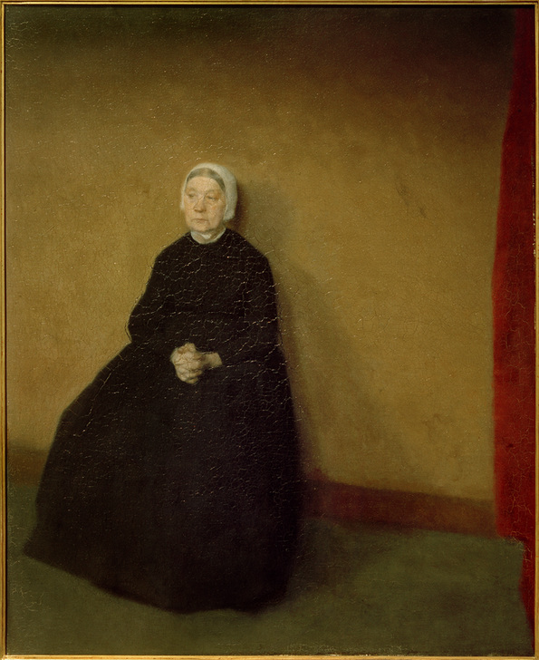 Eine alte Frau von Vilhelm Hammershöi