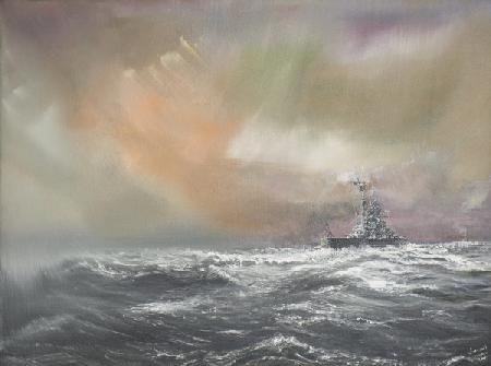 Bismarck signals Prinz Eugen 0959hrs 24/051941 2007