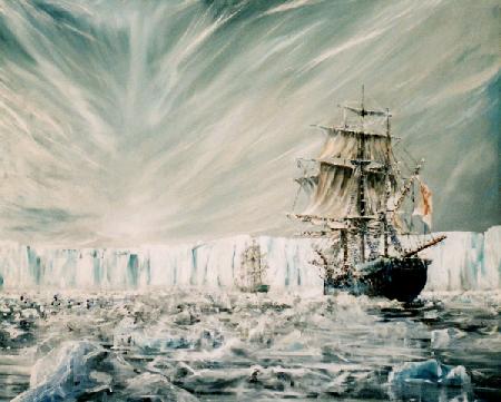 James Clark Ross discovers Antarctic Ice Shelf January 1841 (1) 2006
