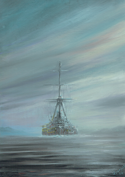 SMS Derfflinger Scapa Flow 1919 von Vincent Alexander Booth