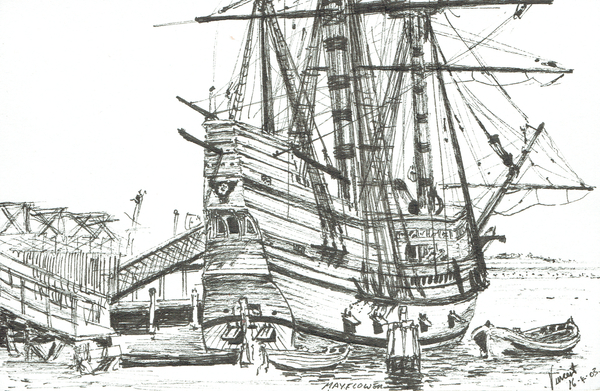 The Mayflower, Plymouth, Massachusetts von Vincent Alexander Booth
