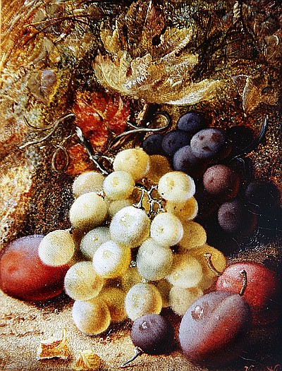 Grapes and Plums von Vincent Clare