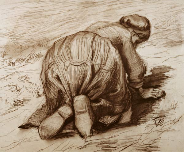 Kniende Bäuerin von Vincent van Gogh