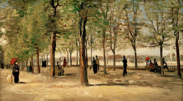 Lane at Jardin du Luxembourg von Vincent van Gogh