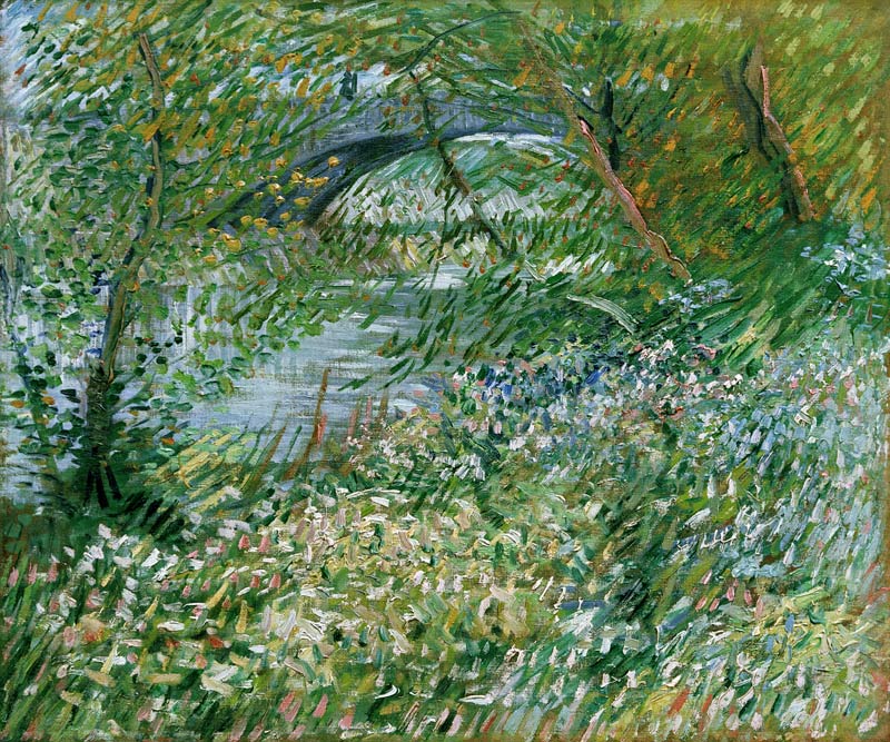 Les quais de la Seine, avec le pont de Clichy au printemps von Vincent van Gogh