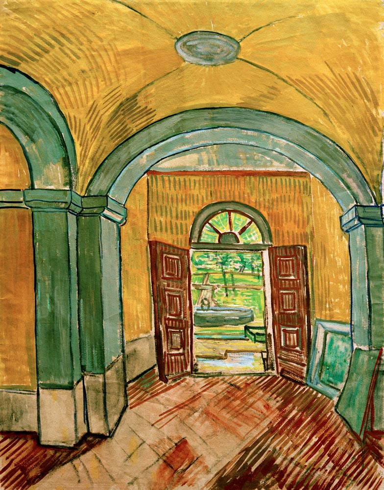 Vestibule of Asylum von Vincent van Gogh