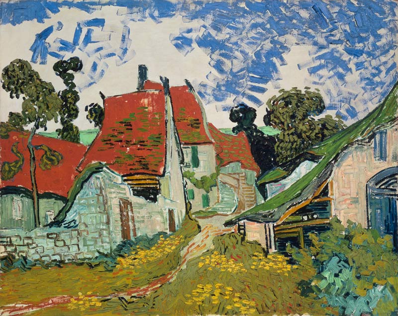 Village street in Auvers von Vincent van Gogh