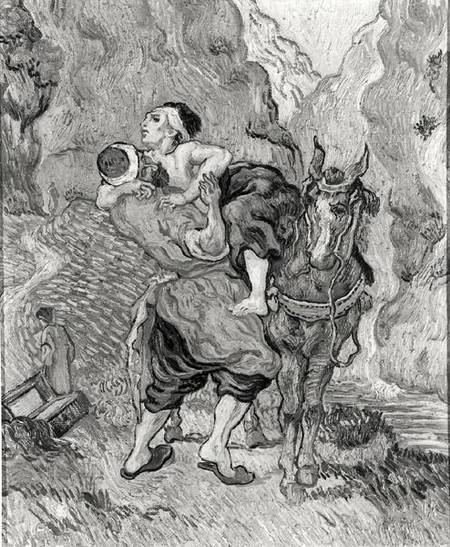 The Good Samaritan, after Delacroix von Vincent van Gogh