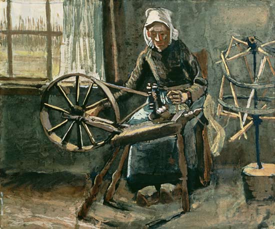 Peasant Woman Winding Bobbins von Vincent van Gogh