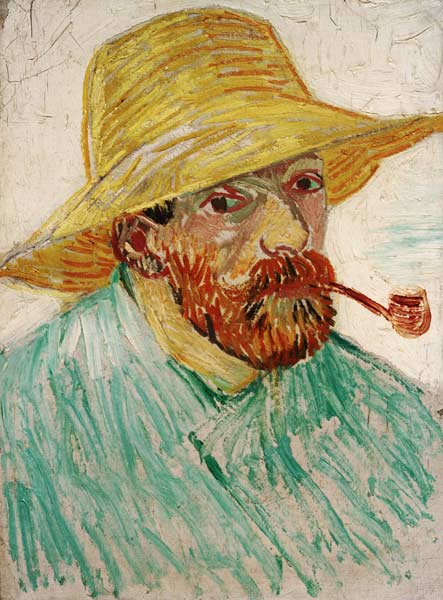 Self-Portrait w.Straw Hat von Vincent van Gogh