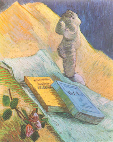 Stilleben mit Gipstorso und einer Rose von Vincent van Gogh