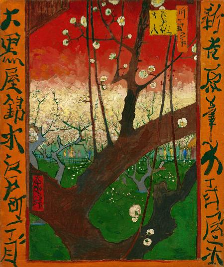 Blühender Pflaumenbaum (nach Hiroshige) 1887