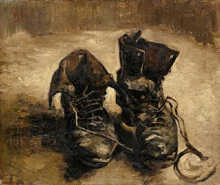 Schuhe mit Schnürsenkeln 1886