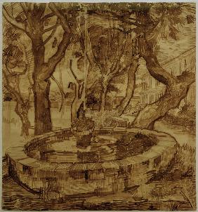 v.Gogh, Fountain in the Asylum / Draw.