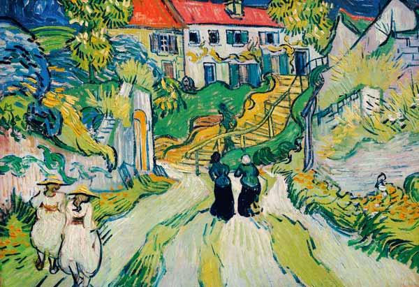 Weg und Treppe in Auvers 1890