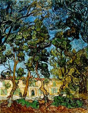 Trees in the Garden of St. Paul's Hospital 1889